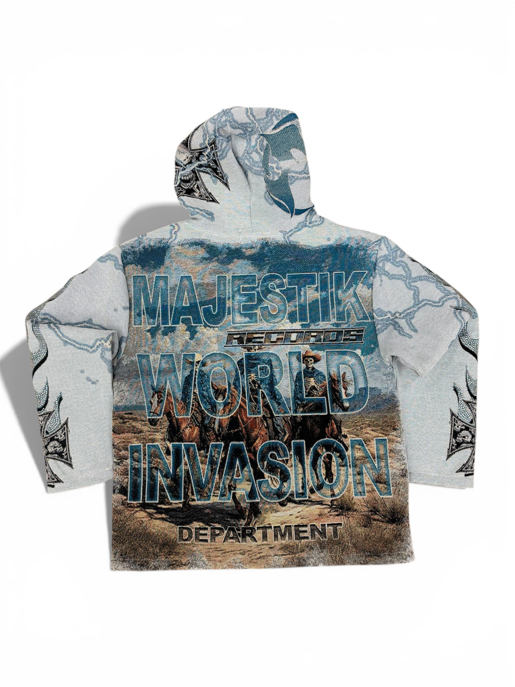 Majestik Tapestry Hoodie- Cream