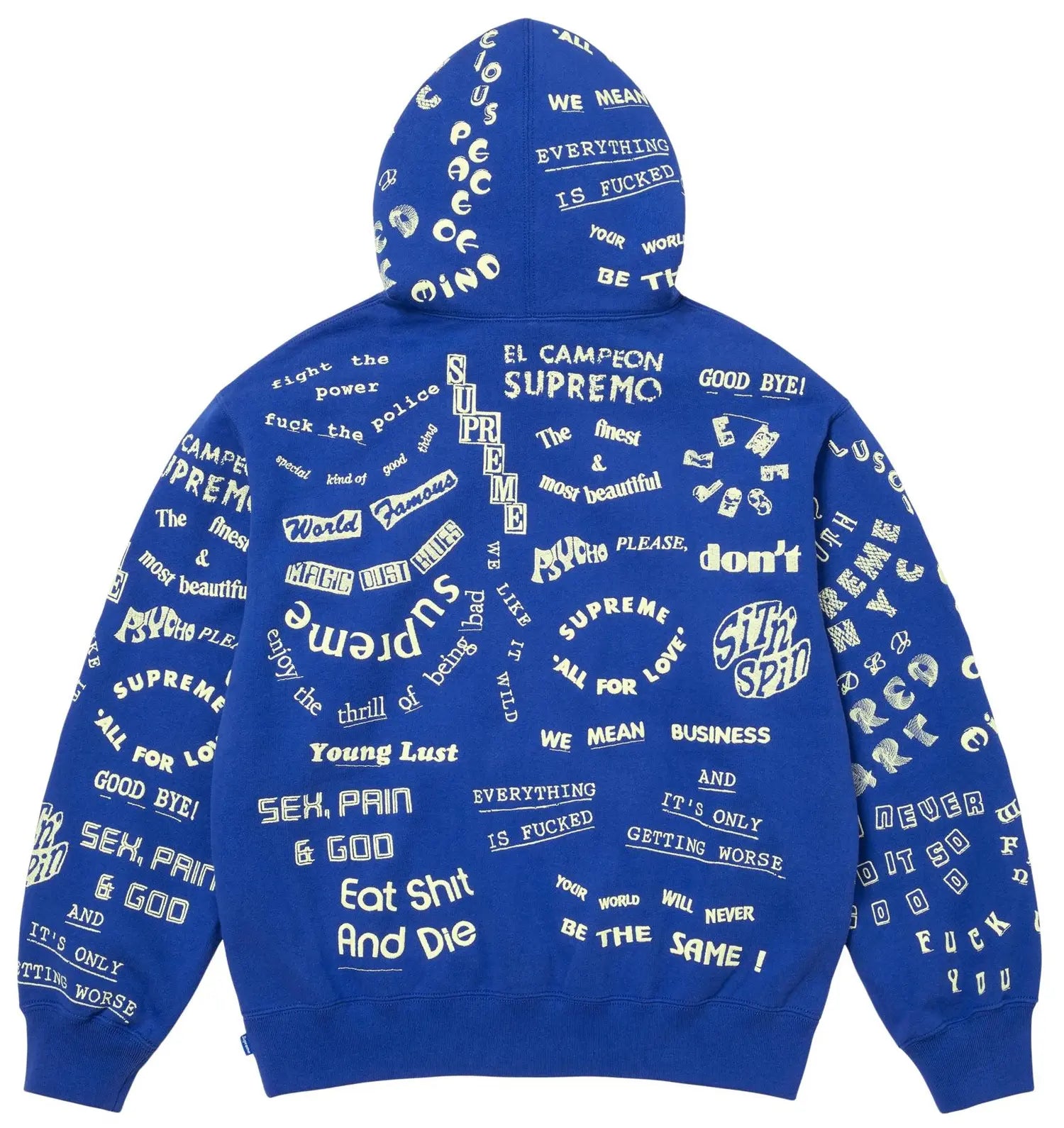 Supreme Too Deadly Hoodie- Royal