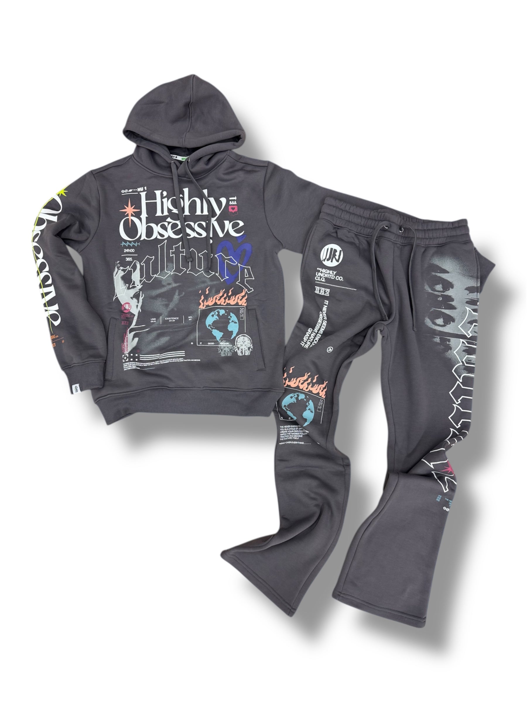 Undrtd Stack Sweats- Storm