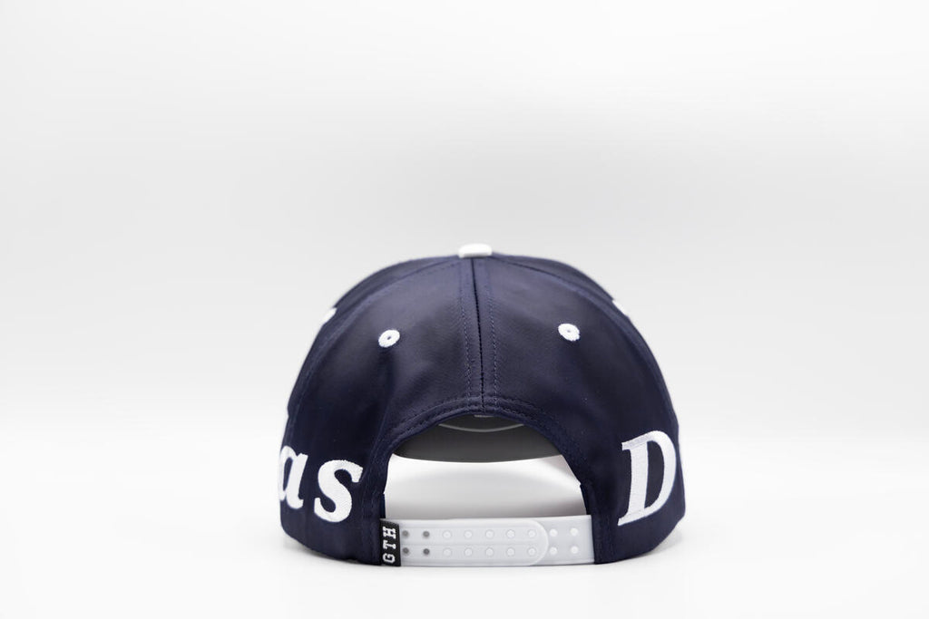 Gth Bold Dallas All Around Snapback Cap- Navy White