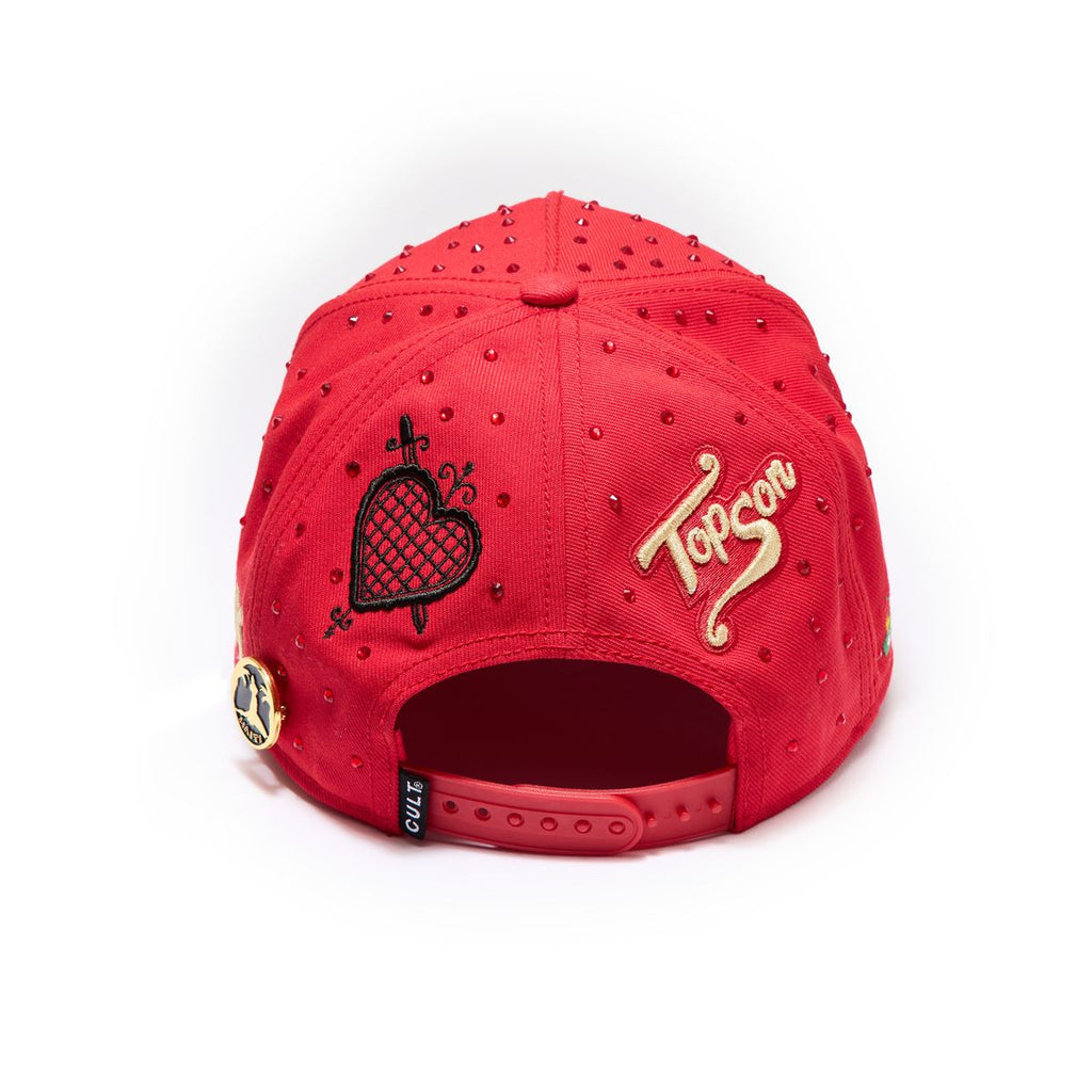Cult X Topson Trucker Hat- Red