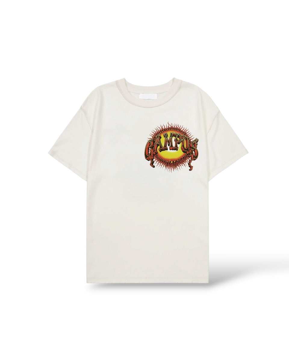 Campus 'Risk Taker' T-Shirt- Cream