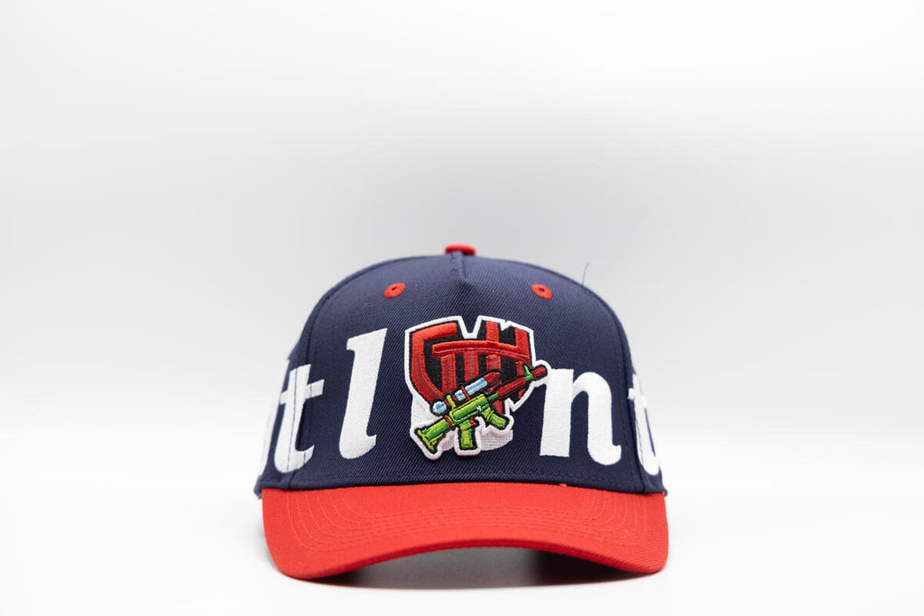 Gth Bold Atlanta All Around Snapback Cap- Navy Red