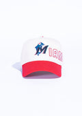 Reference 'Marphins Script' Hat- Cream/Red