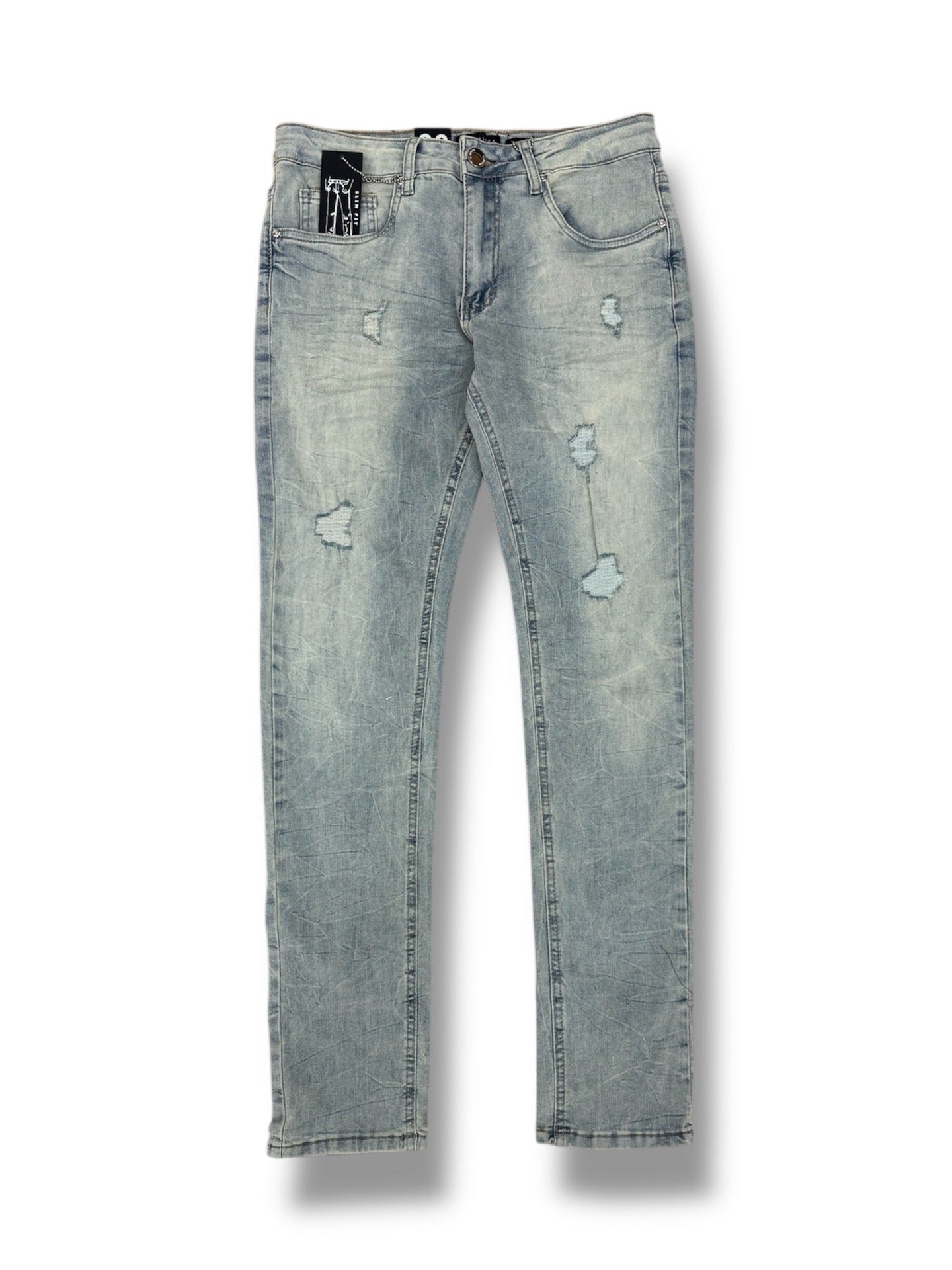 Waimea 58D Men's Slim Jeans-  Stone Wash