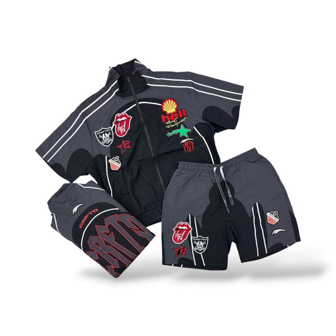 Crafted Fashion Nylon Shirt- Black