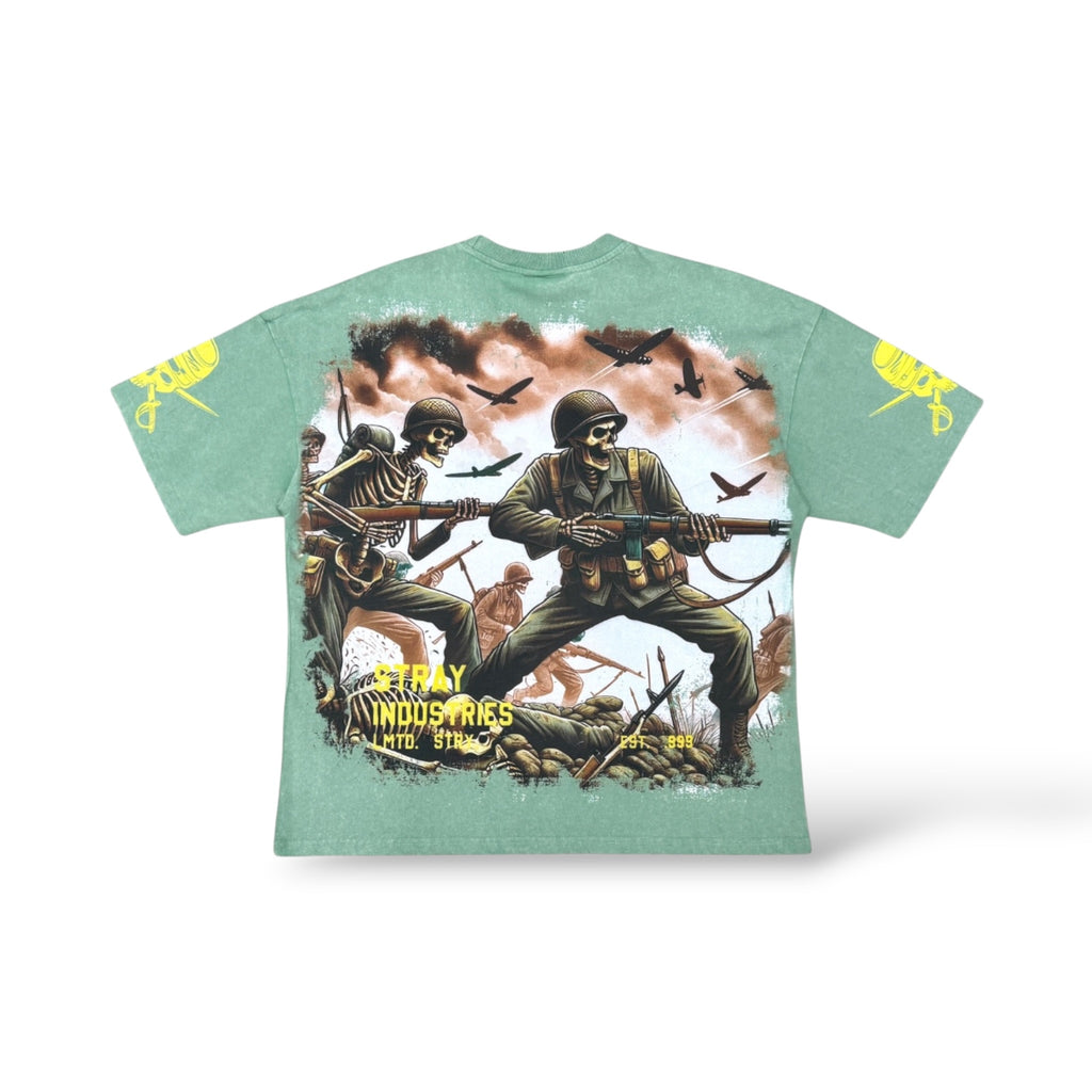 Stray 'Military Combat' T-Shirt- Moss