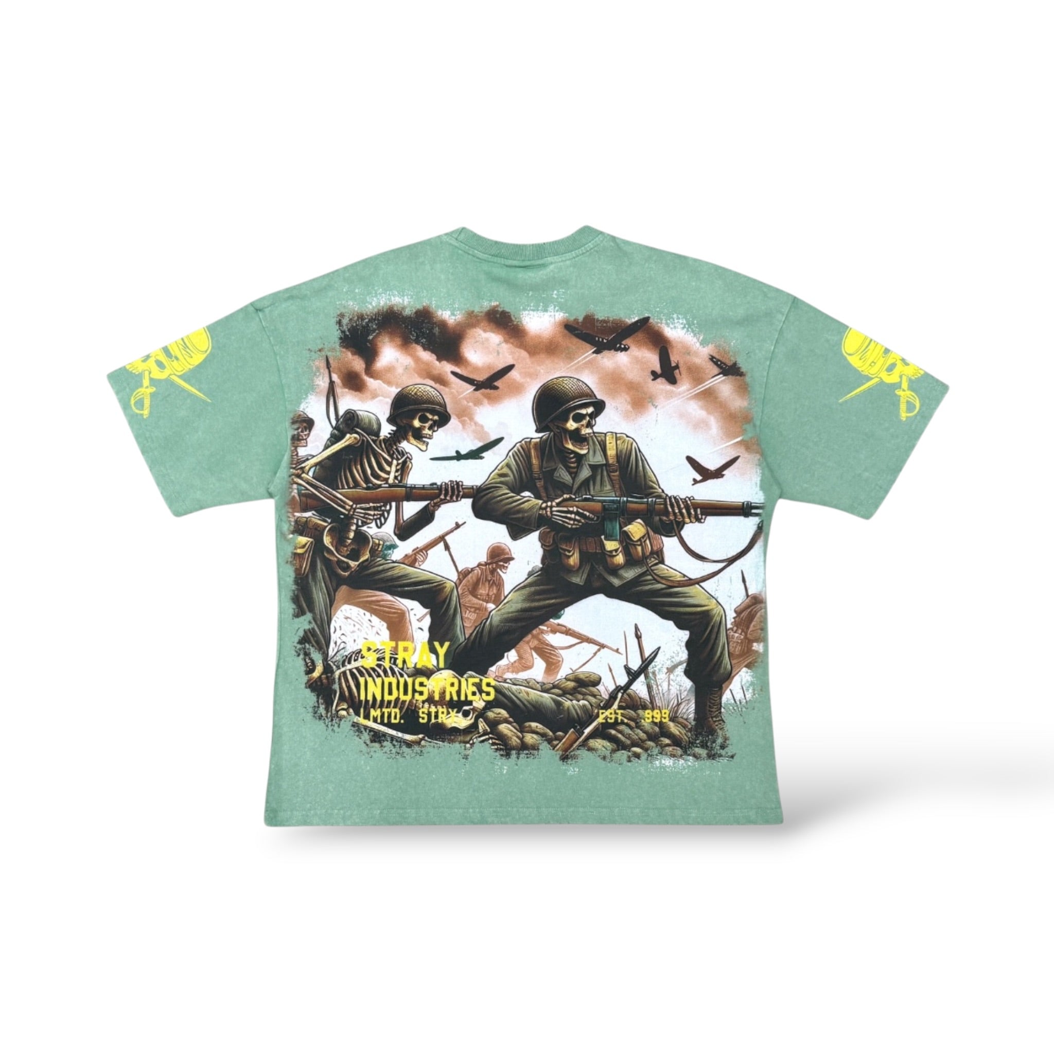Stray 'Military Combat' T-Shirt- Moss
