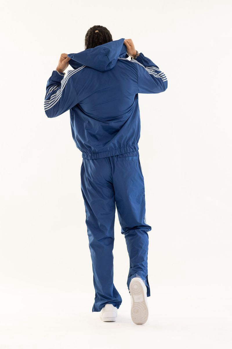 Kindred Nylon Striped Set- Navy