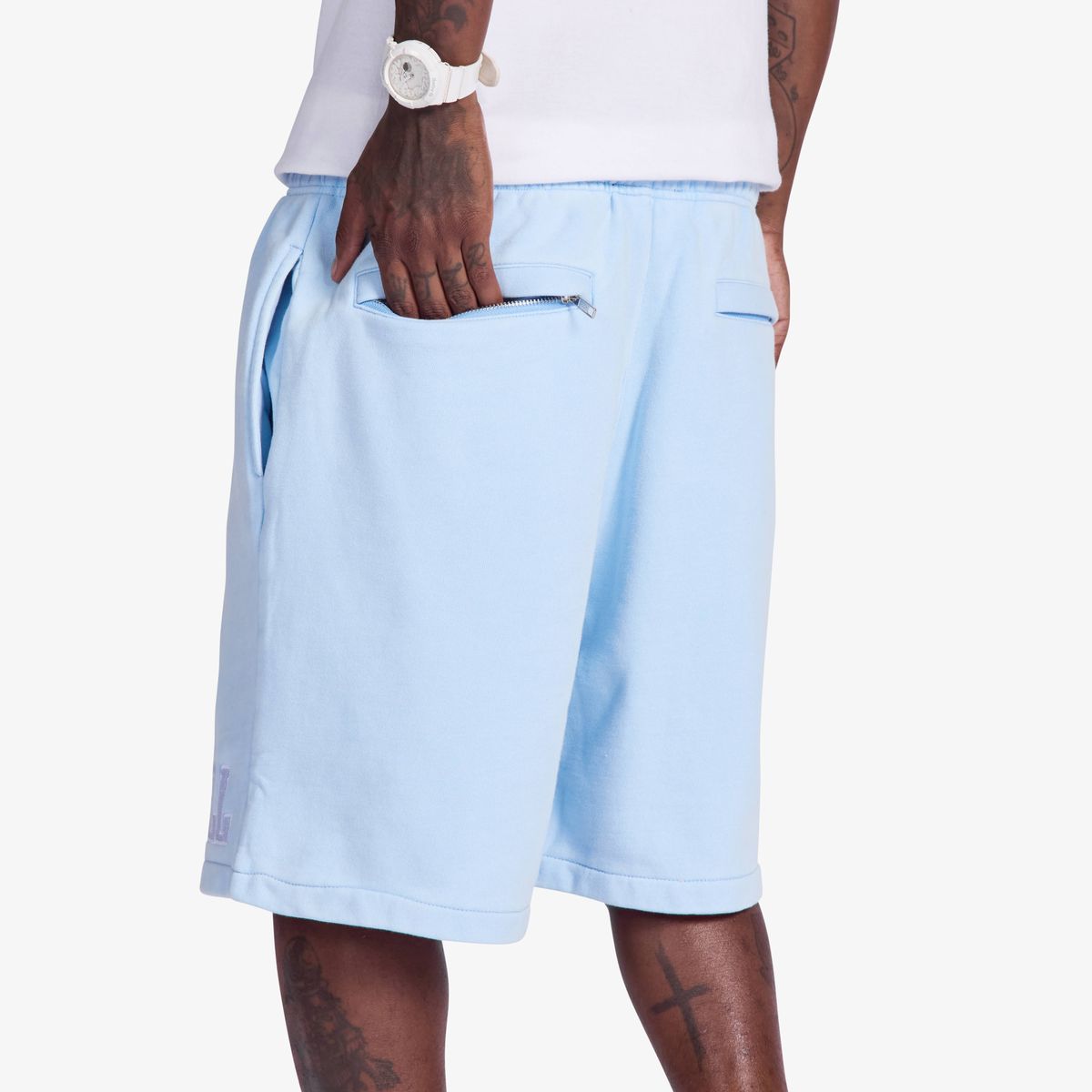SugarHill 'Aspire' Terry Shorts- Washed Blue