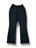 Wave Distressed Pants- Blk
