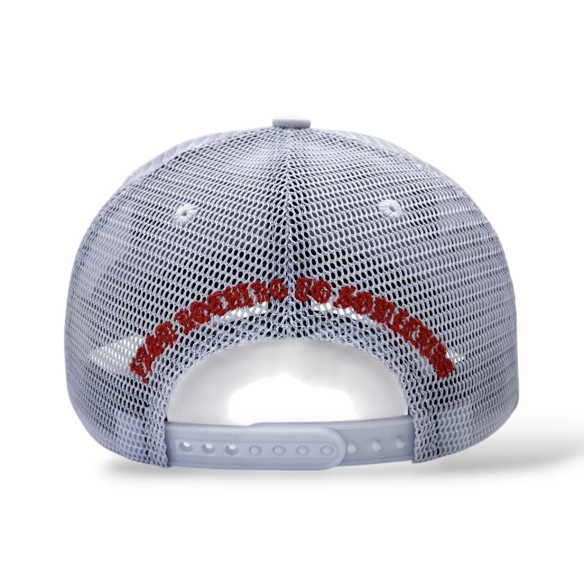 Hudson 'V2 Diamond 777' Suede Trucker Hat- White/Red