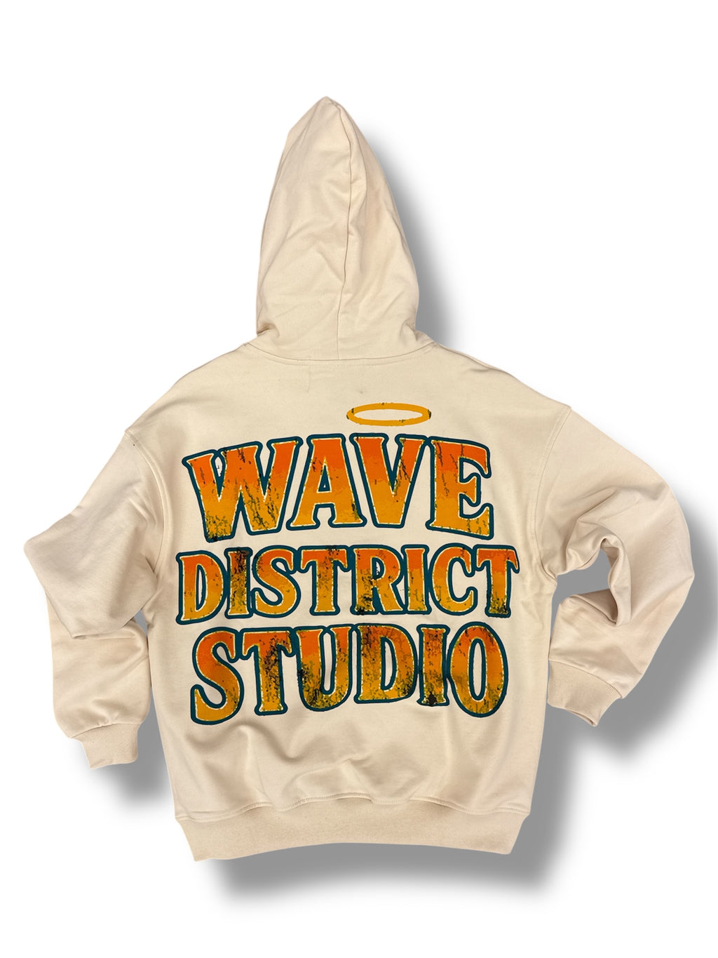 Wave Crusin Hoodie-Cream