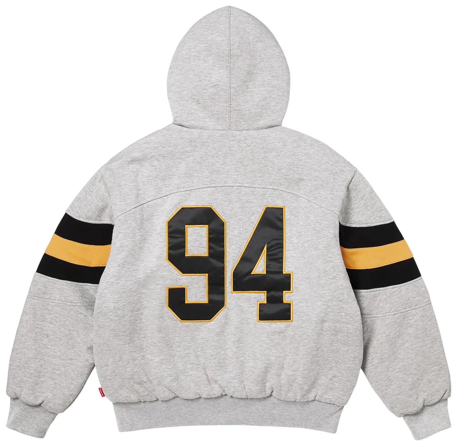 Supreme Filled Zip Up Hoodie- Heather Grey
