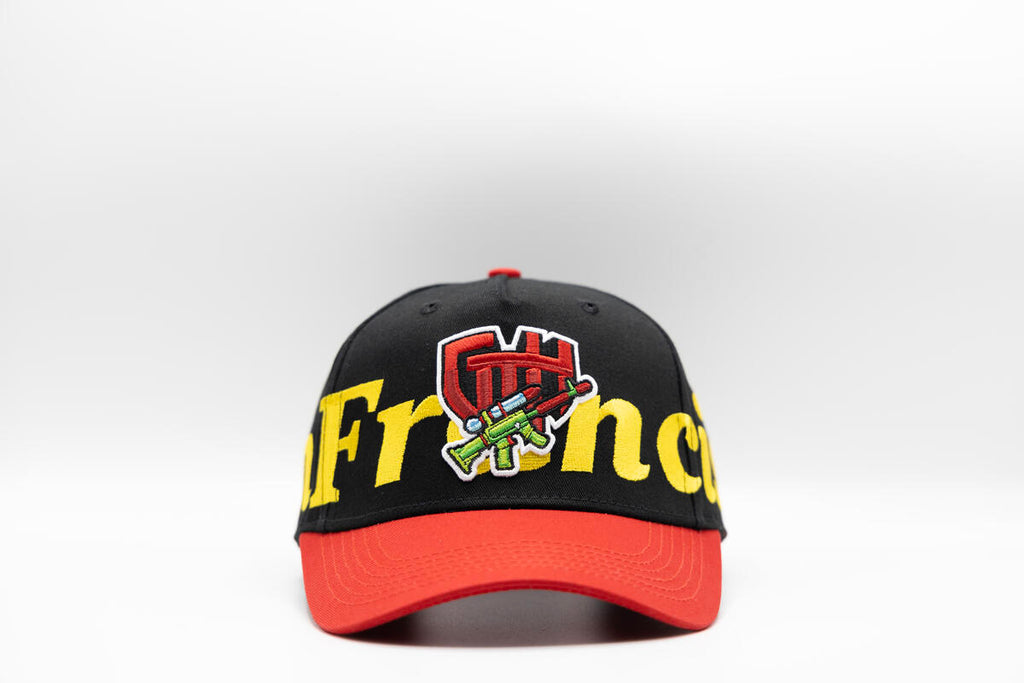 Gth Bold San Francisco All Around Snapback Cap- Black Red
