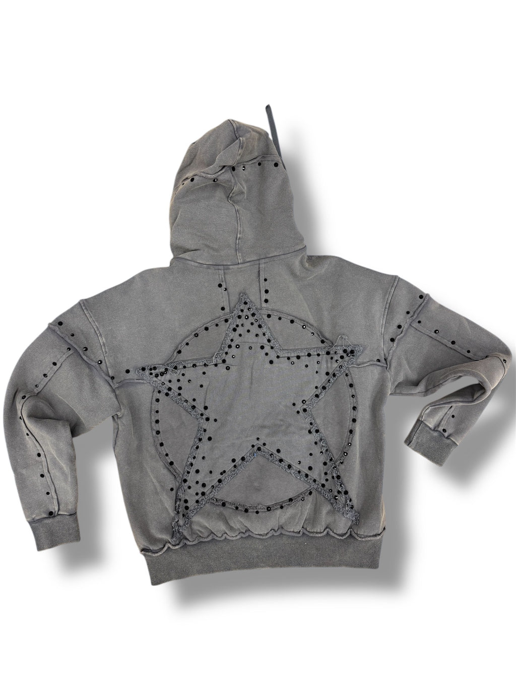 Hudson Star Stones Zip Up Hoodie- Grey