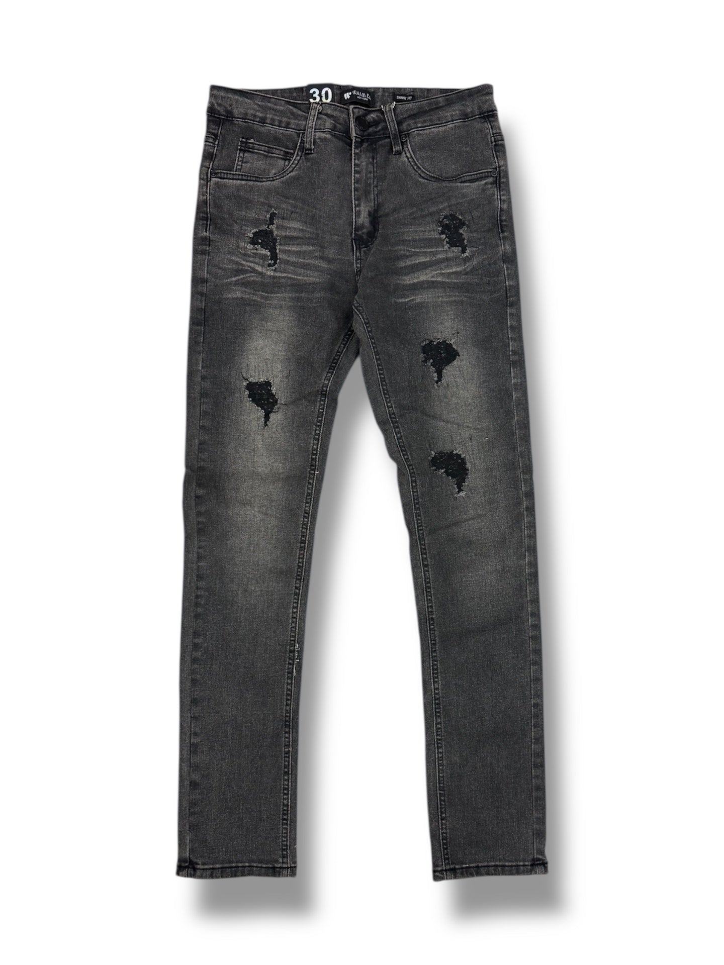 Waimea 00D Men's Skinny Jeans-  Black Wash