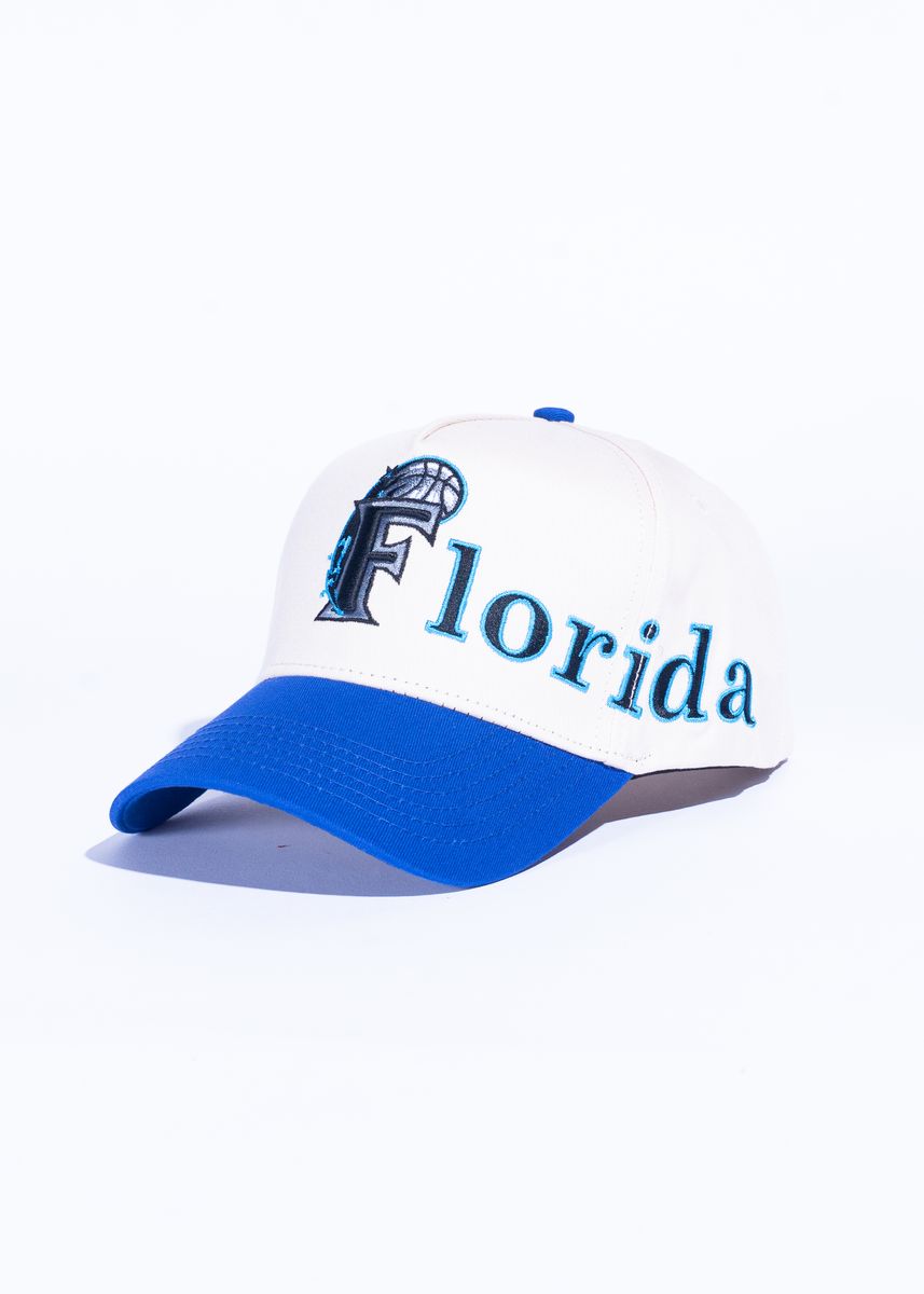 Reference 'Margic Script' Hat- Cream/Blue