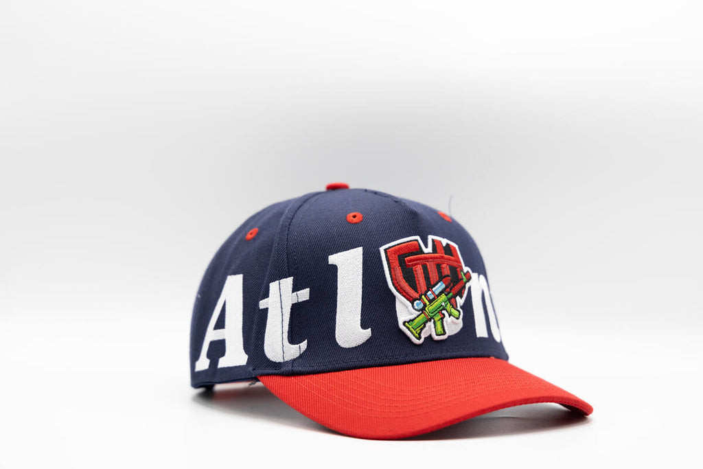 Gth Bold Atlanta All Around Snapback Cap- Navy Red