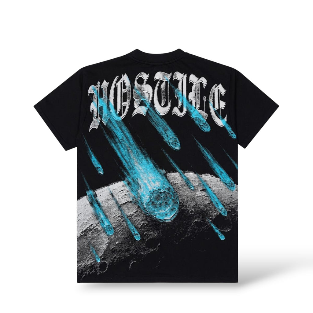 X Hostile 'Extinction Blue' T-Shirt- Black/Blue