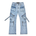 Vicious Multic Cargo Relaxed Flared Fit - Light Blue