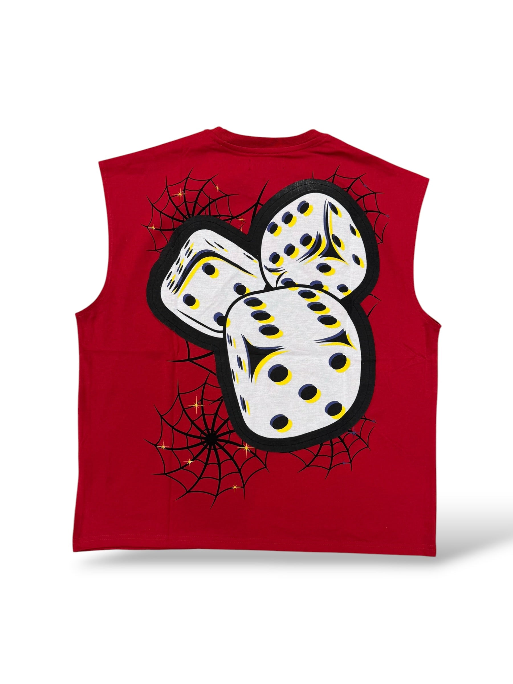 Genuine 'Bet On Yourself' Sleeveless Shirt- Red