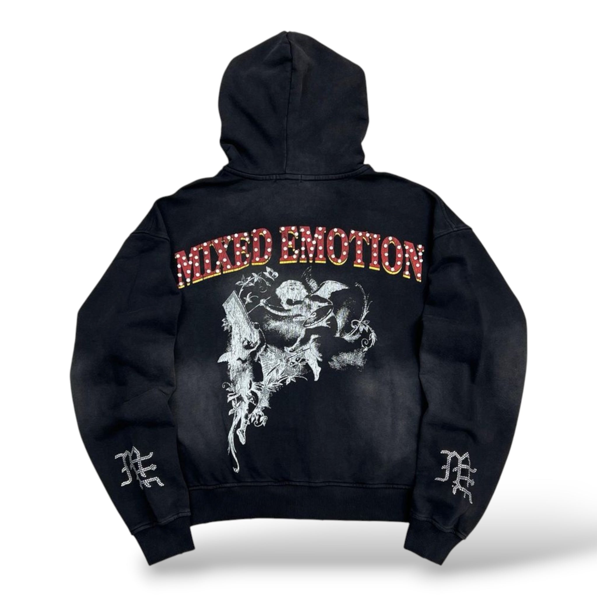 Mixed Emotion 'Broken Wings' Hoodie- Black