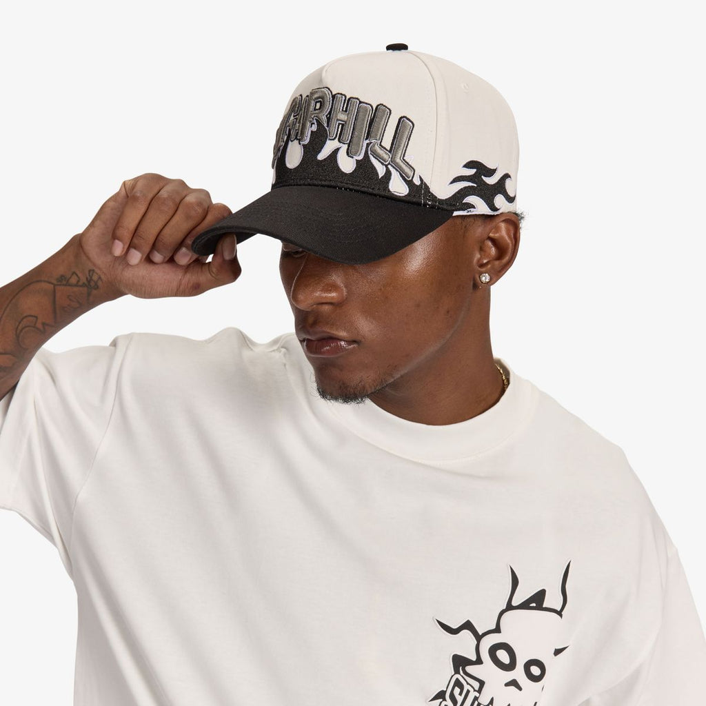 Sugarhill 'Hotbox' Strapback Hat(White/Black)