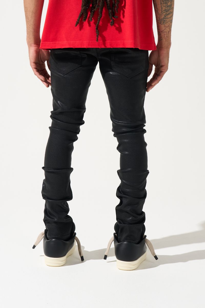 Serenede 'Onyx' Skinny Jeans- Coated Black