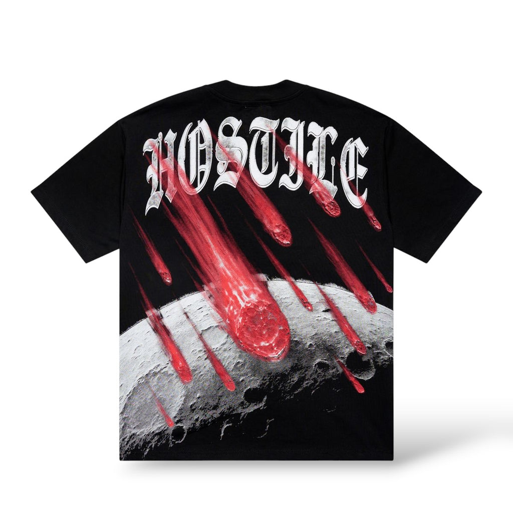 X Hostile 'Extinction Red' T-Shirt- Black/Red