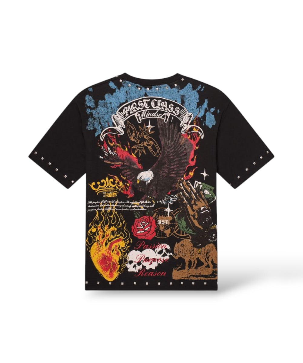 Reason 'First Class'  T-Shirt (715)- Black