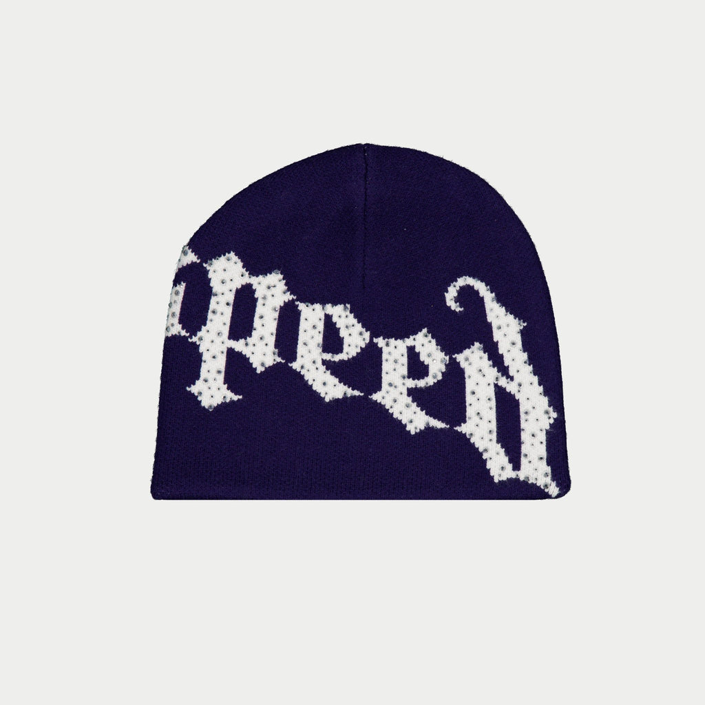 Godspeed OG Logo Studded Beanie- Navy/White