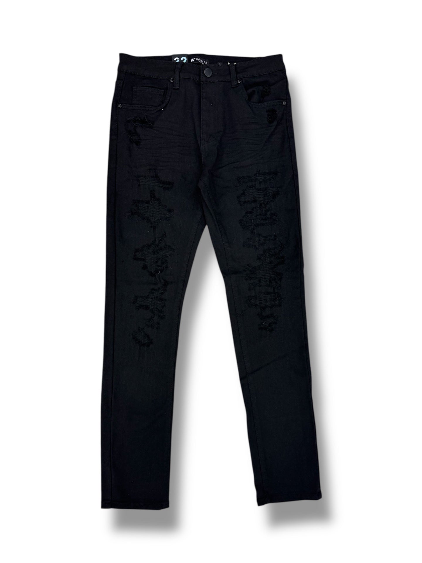 Waimea 21T Men's Skinny Jeans- Jet Black