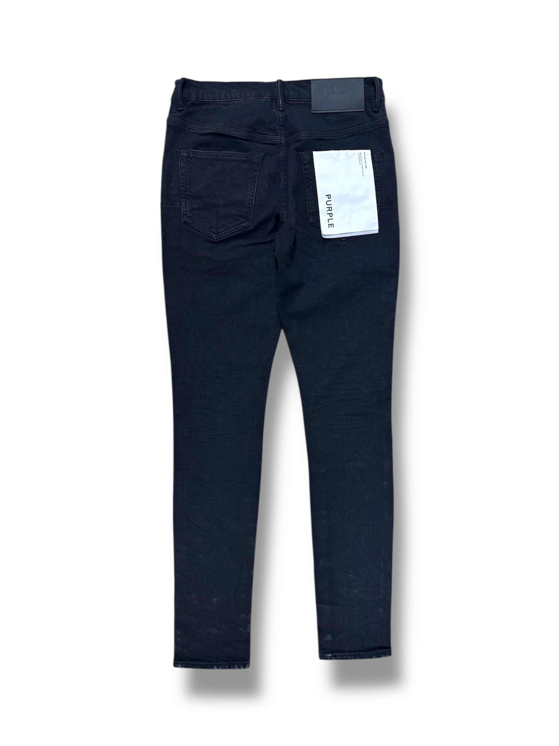 PURPLE P002-NDBR825 Slim Jeans- Black