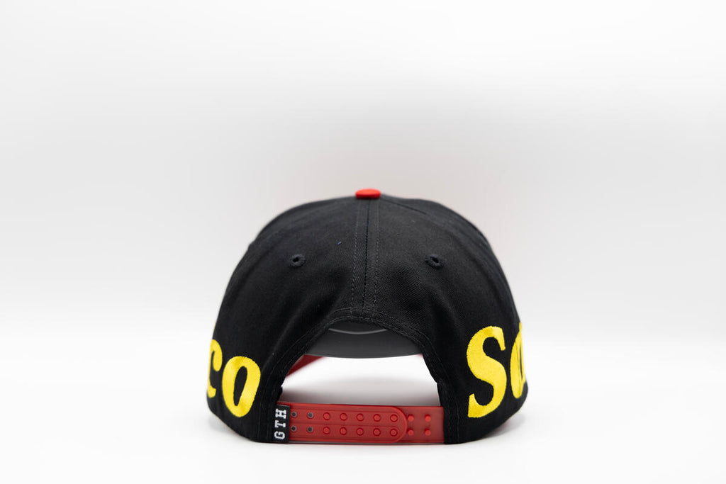 Gth Bold San Francisco All Around Snapback Cap- Black Red