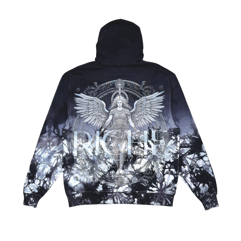 VIE RICHE Archangel Faded Hoodie- Black