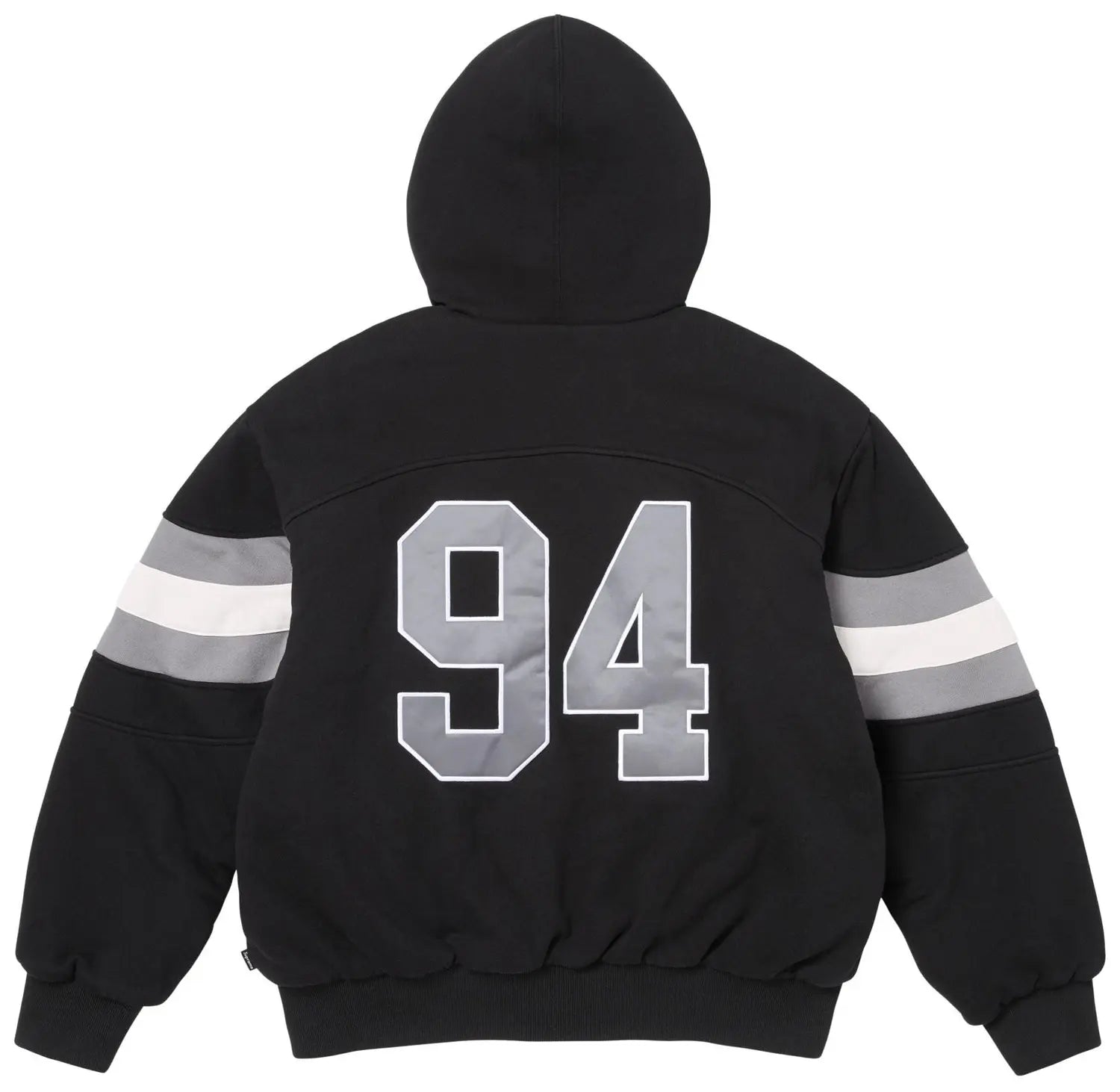 Supreme Filled Zip Up Hoodie- Black
