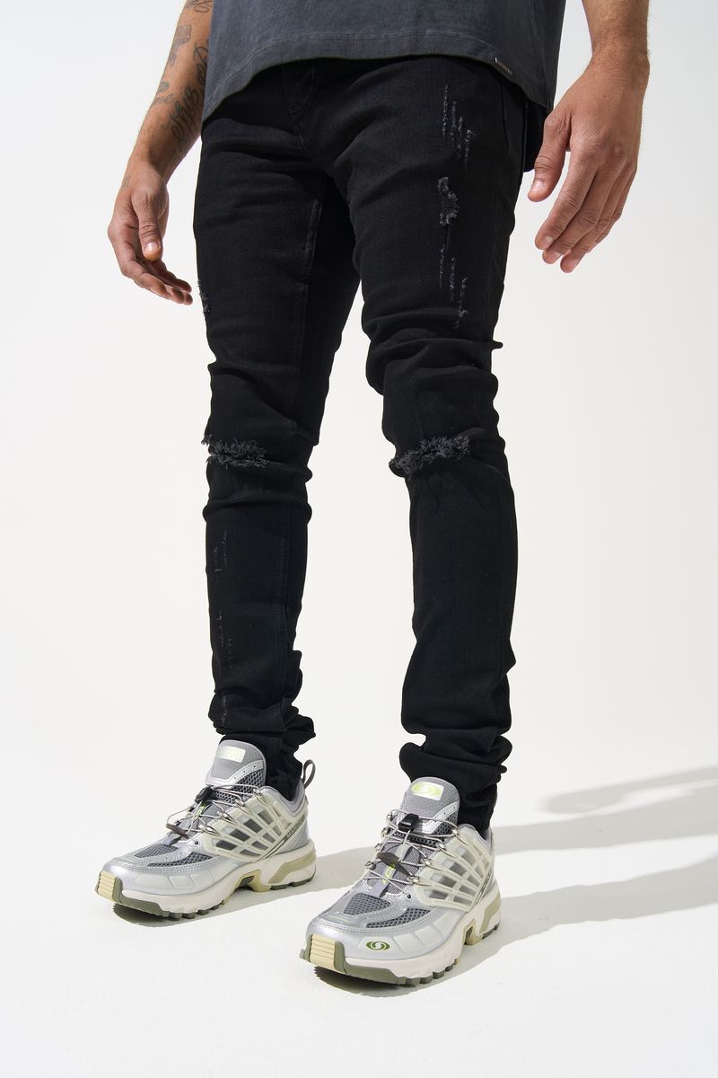 Serenede 'Midnight Black' Skinny Jeans -Black