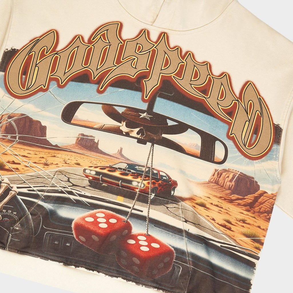 Godspeed On The Run II Hoodie- Bone