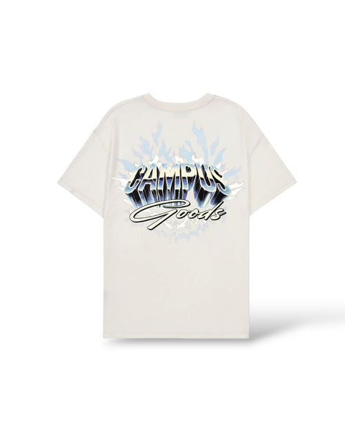 Campus 'Faith' T-Shirt- Cream