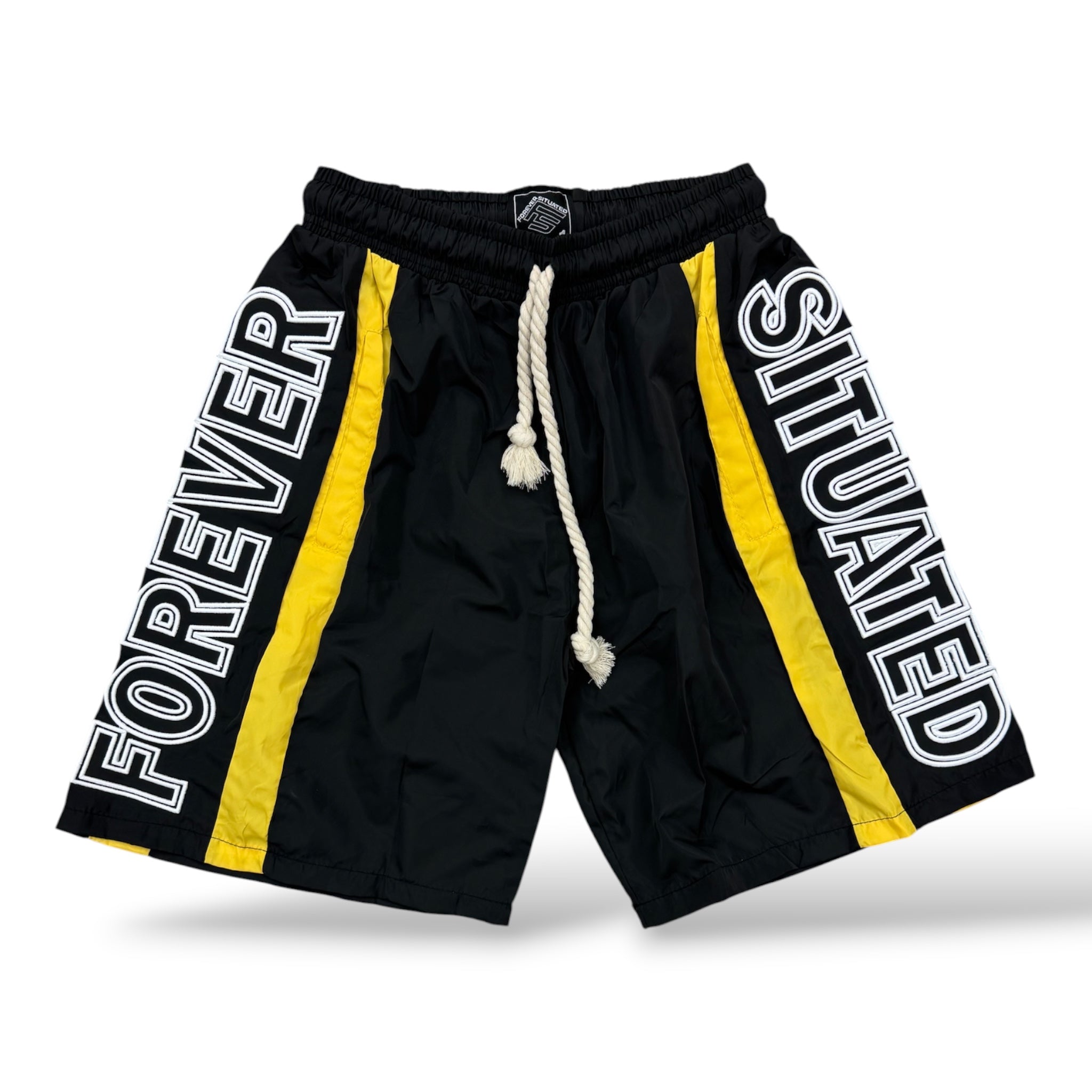 FS Track Shorts - Yellow/Blk