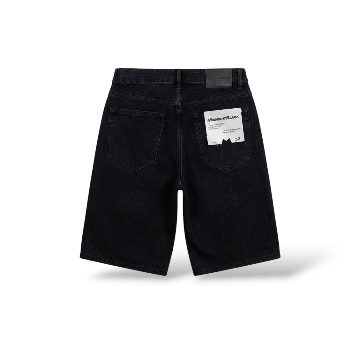Midnight 'Distress' Shorts- Black