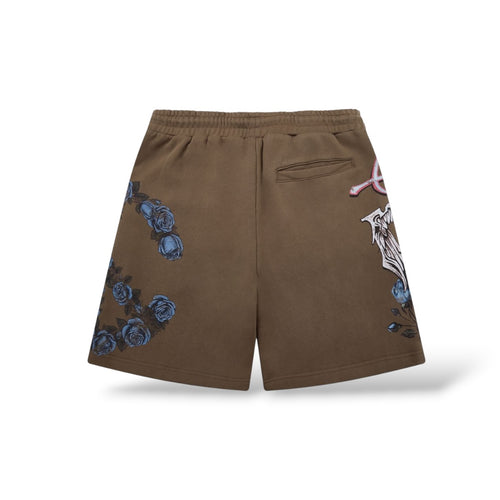 Campus 'Burning Heart' Shorts- Sun Fade Brown
