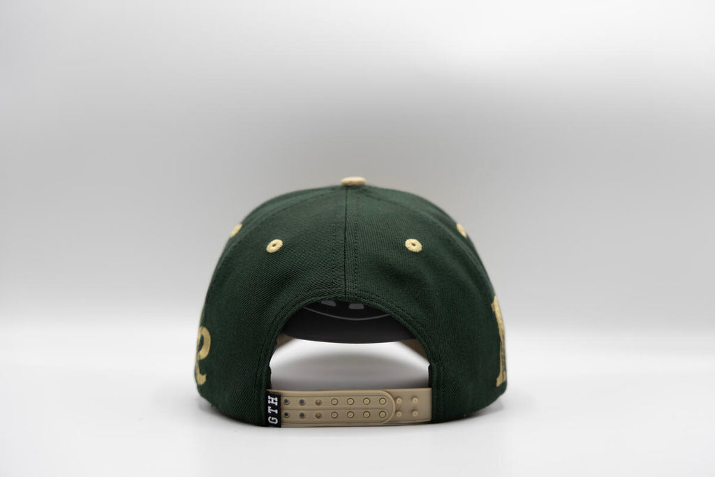 Gth Bold Milwaukee All Around Snapback Cap- Green Cream