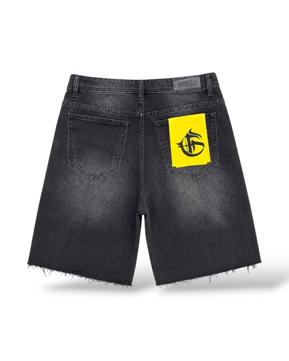 GFTD 'Dreams' Jorts- Black Wash