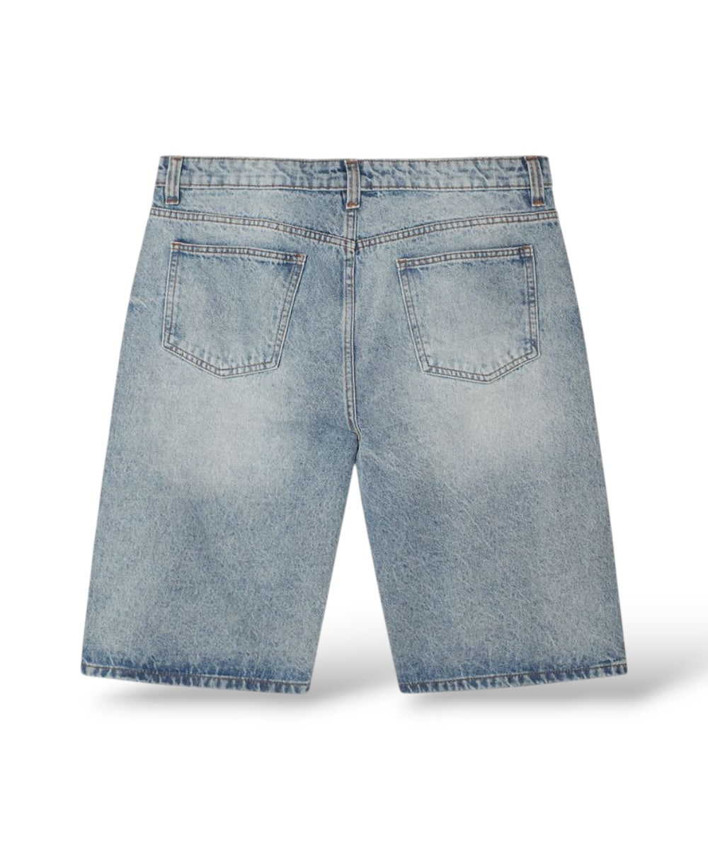 Reason '803' Baggy Denim Shorts- Blue