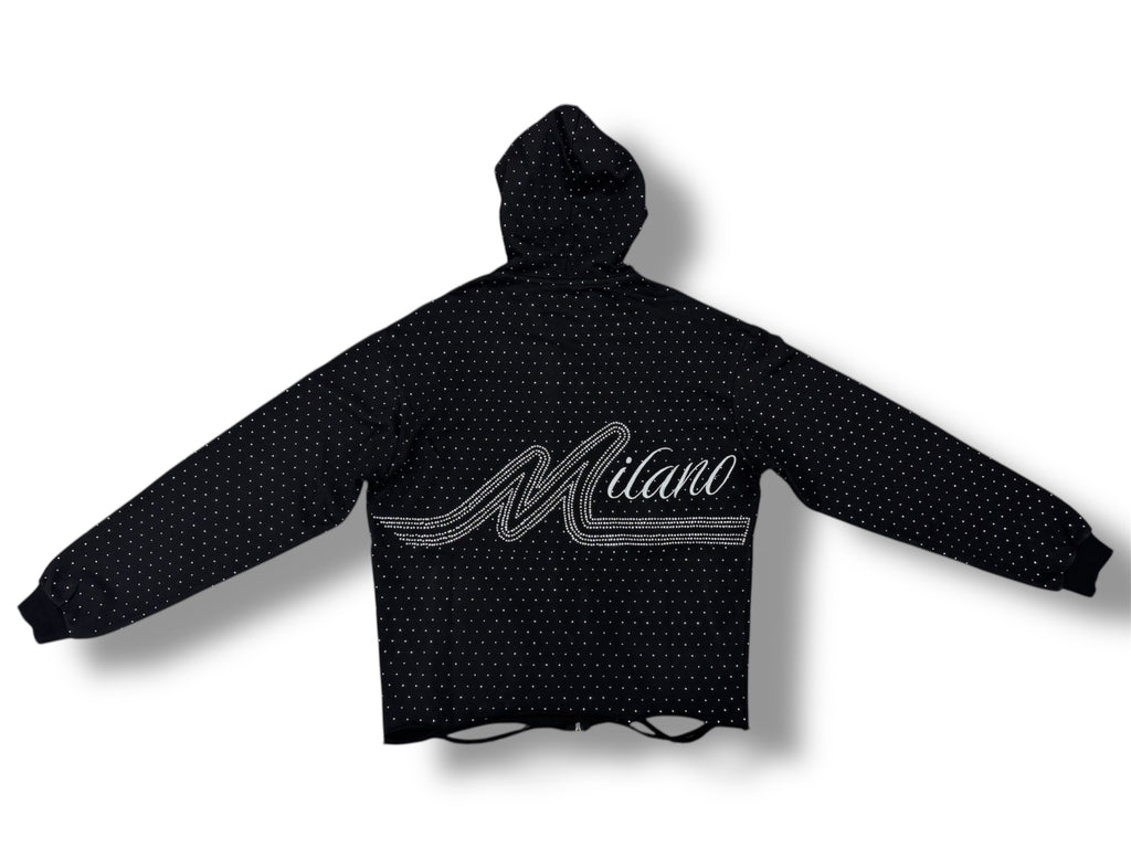 Galaxy Rhinestone Zip Hoodie