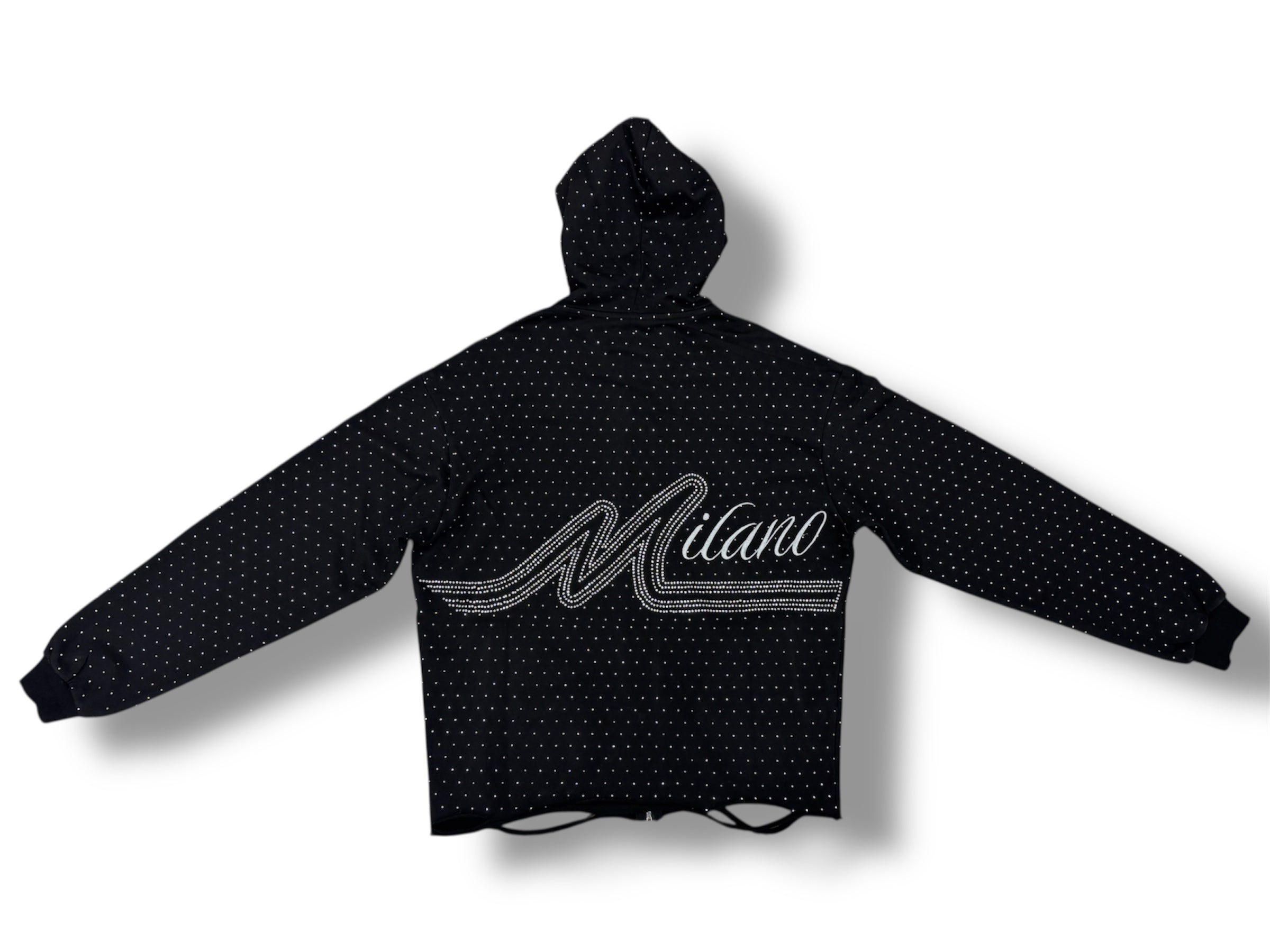Galaxy Rhinestone Zip Hoodie