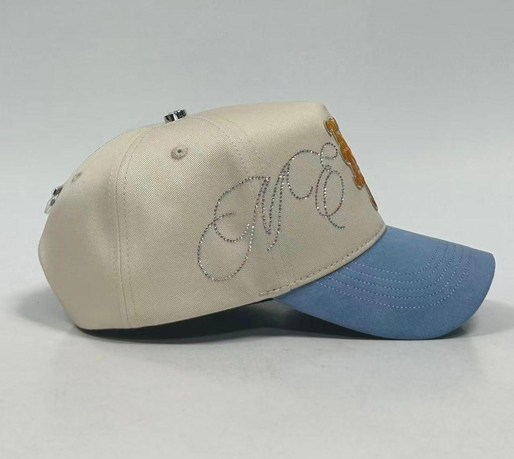 Caps'Fans 'NY Mets' Hat- Beige/Baby Blue
