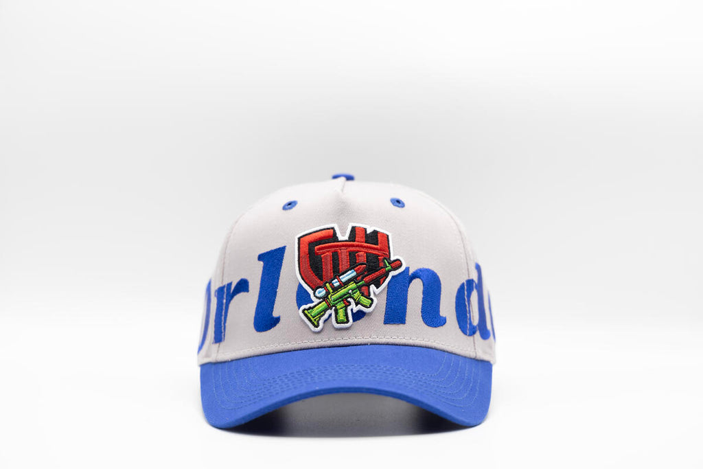 Gth Bold Orlando All Around Snapback Cap- Grey Blue